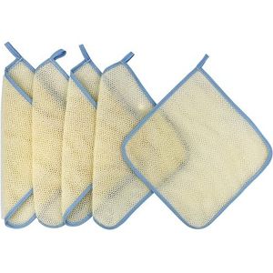 5 Pack Dubbellaags Thuis Spa Bad Douche Exfoliëren Exfoliërende Massage Body Huidverzorging Scrub Scrubber Washandje Washandjes Handdoek Exfoliator Smoother