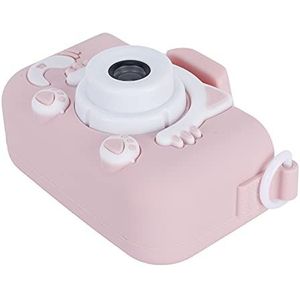 ciciglow Kindercamera, 40 MP-camera, kinderspeelgoedcamera, high-definition opnames en video-opnames voor jongens en meisjes, peuters (roze kat)