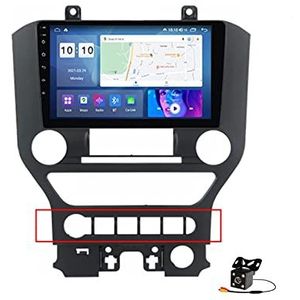 Autoradio Android 14 Dubbel-Din Radio voor F-ord Mustang VI S550 2014-2021 GPS Navigatie 9"" Touch Screen MP5 Multimedia Speler Video-ontvanger met WiFi 4G/5G DSP Carplay,B,M400S