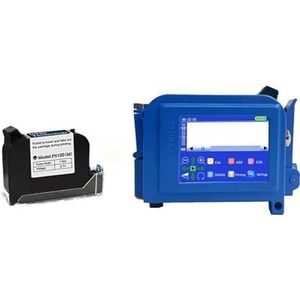 Handheld inkjetprinter, PC11Plus 12,7/25,4 mm mini draagbare printer, 2D Strip Lot-logo vervaldatum, handheld inkjetprinterlabels,Kantoorprinter(With 1 ink-12.7mm)