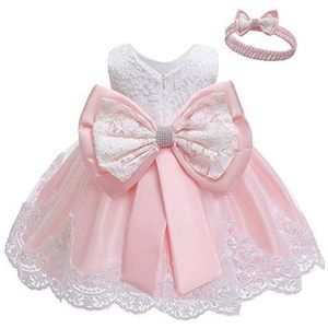 LZH baby meisjes kanten jurk strik bloem jurken bruiloft optocht doopsel doop tutu jurk