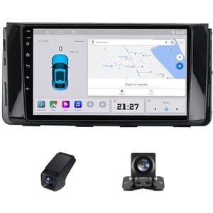 Android autoradio 2 Din geldt voor Hyundai H350 2015-2021 met Draadloze Carplay Android Auto GPS Navi WiFi 9 inch met Bluetooth FM+ Achteruitrijcamera/Stuurwielbediening(X1)