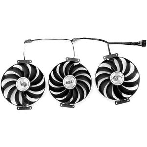 SISS Grafische kaartventilator 95 mm T129215SU / CF1010U12S / CF1010U12D voor ASUS ROG Strix GeForce RTX 3080 Ti, RTX 3070/3070 Ti 3090 RX 6900 XT 6700 XT 6800 (Set, 3 stk)