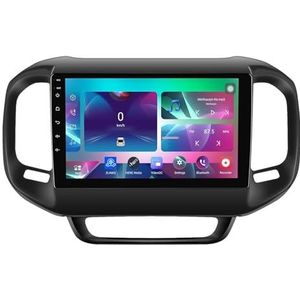 9"" Android 14 Touchscreen Autoradio 2 din met AHD Omgekeerd beeld Bediening op het stuur Bluetooth GPS navigatie Draadloze CarPlay voor Fiat Toro 2017-2020(Q100(1+32G))