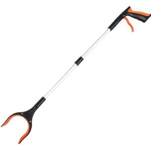 Grijptang Grijper 2 Stuks Grijper Aluminium Magnetische Klauw Lichtgewicht Opvouwbare Reikwijdte Grijptang Antislip(Orange)