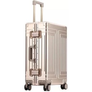 Koffer Aluminium reisbagage Zakelijke trolley koffertas Spinner Boarding Handbagage (Color : D, Size : 29"")