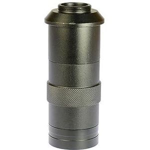 Zoomlens, varifocale lens, Monoculaire lens 8X -130X vergrotingA verstelbare zoom C-mount lensglas for industriële microscoop Camera oculair vergrootglas 40 mm voor industriële videoIndustriële video