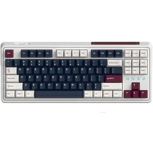 QPSJXN CMK87-SAM 87-Key-mechanisch toetsenbord, DRIE modi, draadloze bluetooth-kabel, HESS Swap PBT-toetsenbord, meerdere apparaten (Bauhinia Switch)