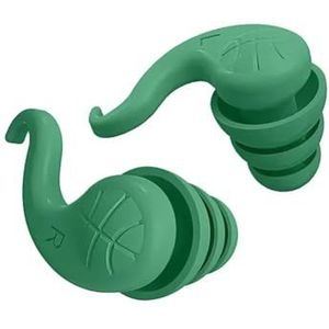 Siliconen geluiddichte oordopjes 3-lagen bescherming voor slaap ruisonderdrukking anti-geluid slapen oordopjes zwemmen oordopjes (groen)