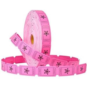 KreativeKraft Bingo Game Set of Bingo Accessoires, Loterij Tickets Gemakkelijk Tear Bingo Dabbers Niet Druppelen Bingo Boek Bingo Tickets Counters voor Evenementen Feesten (Roze loterij)
