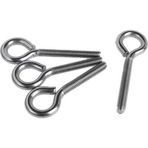 Roestvrij stalen ogen bouten 304, Roestvrijstalen hijsogen for boten, oogbouten M3 tot M10, multipack(16mm,M6(2Pcs))