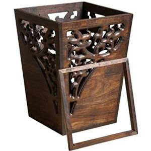 Prullenbak Afvalbak Vuilnisbak Hout Prullenbak Prullenbak Vuilniscontainer Bin Voor Badkamers Poeder Kamers Thuiskantoren Afvalemmer Keuken (Color : A, Size : 23 * 30cm)