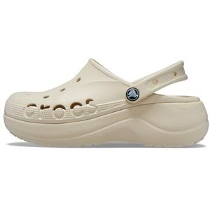 Crocs Baya Platformklomp voor dames, Winter Wit, 33/34 EU