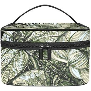 Make-up Organizer Bag, Reizen Make-up Tas Organizer Case Draagbare Cosmetische Tas voor Vrouwen en Meisjes Toiletries Dragonfly Lotus, Meerkleurig, 22.5x15x13.8cm/8.9x5.9x5.4in