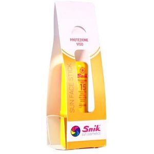 Snik Sun Face Stick Professionele zonnestick voor het gezicht, SPF 15 medium UVA + UVB-bescherming, bergen, zomer- en wintersporten, snel in gebruik, praktisch, comfortabel, in de tas, altijd bij je