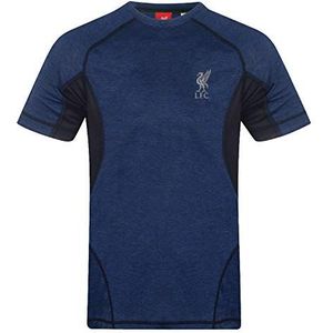 Liverpool FC - Trainings-t-shirt voor mannen - Officieel - Cadeau - Koningsblauw - Large