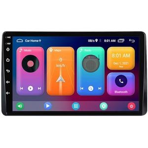 Dubbele DIN Android 14 autoradio voor Renault Duster Arkana 2019-2021 9 Duim QLED Touch screen-met Draadloze Carplay Android Auto GPS navigatie 4G WiFi Stuurwielbediening achteruitrijcamera(P3 WIFI 4-