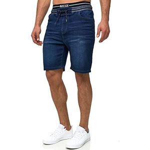 INDICODE Heren Ettore Chino Shorts | Korte broek van 84% katoen Blue L