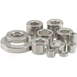 Ringen 5/10 stuks M6 roestvrij staal zonder schroefdraad, bus, pakking, ronde holle afstandsringen, hulslengte 2-20 mm, bevestigingsringen(6.2x16x3mm (10pcs))