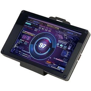 Computer RAM-monitor, 3,5-inch Oogbescherming Mini-formaat Energiebesparend Mini-monitorsensorpaneel (met Elleboog Lijn Moederbord Lijn)