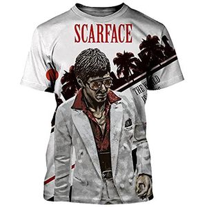 JFLY Scarface T-shirt film Tony Montana 3D bedrukt streetwear mannen vrouwen casual mode O-hals T-shirt oversized T-shirt