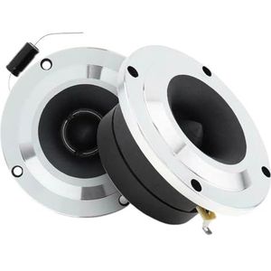 Tweeter auto Tweeters voor auto 2x Aluminium Auto Dome Tweeter Sound Speaker 4Ohm Zijde Film Treble Audio HIFI Multimedia Boekenplank Met Paneel