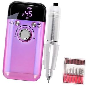 45000rpm Nagels Boor Elektrische Nagels Boor Machine Manicures Tool Geluidsarme Nagels Bestand Boor Set Voor Salon Huishoudelijk Gebruik