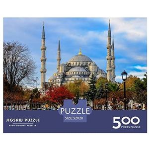 Istanbul Puzzel 500 stukjes Volwassenen Puzzel Impossible Puzzle DIY Puzzel Behendigheidsspel voor het hele gezin 500 stuks (52 x 38 cm)