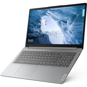 Lenovo IdeaPad 1 Gen 7 - Notebook 39,6 cm (15,6 inch) FullHD (Intel Celeron N4020,4 GB RAM, 128 GB SSD, Intel UHD Graphics 600, Windows 11 Home in S-modus, Microsoft 365 Personal) grijs - Spaans