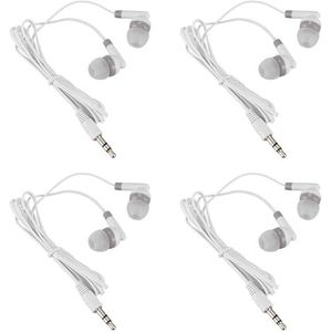 Bsowte 4 stks 3.5mm In-Ear Stereo Oordopjes Hoofdtelefoon Oortelefoon Headset voor Mobiele Telefoon MP4 MP3