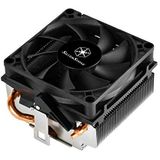 SilverStone SST-KR01 Kryton CPU-koeler, laag profiel, slim 80 mm PWM-ventilator, 54 mm hoogte, AMD socket AM2/AM3/AM4/FM1/FM2