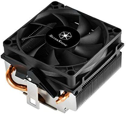 SilverStone SST-KR01 Kryton CPU-koeler, laag profiel, slim 80 mm PWM-ventilator, 54 mm hoogte, AMD socket AM2/AM3/AM4/FM1/FM2