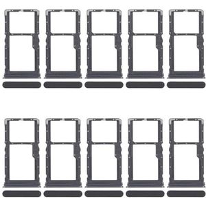 ZZjingli for Realme 10 Pro 5G RMX3663 RMX3660 RMX3661 10 stuks SIM-kaartlade + SIM-kaartlade/Micro SD-kaartlade (blauw) (goud) (zwart)(Black)