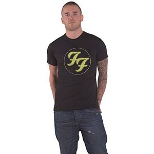 Foo Fighters Logo In Circle T-shirt zwart XL 100% katoen Band merch, Bands