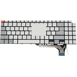 IT Hebreeuws laptoptoetsenbord met achtergrondverlichting voor ASUS, Vivobook, Pro 16X, OLED K6604 oranje ESC-toets 0KNB0-582JIT00(Yellow)