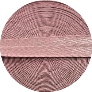 10/15/20/25mm elastisch lint veelkleurige vouw over spandex elastische band voor het naaien van kanten rand tailleband kledingaccessoire-mauve-10mm-2yards