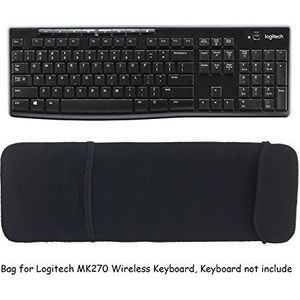 Wommty Neopren Staub Staubdicht Abdeckung Tragetasche Hülle Displayschutzfolie mit Mesh-Tasche für Logitech MK270 Combo Mechanische Tastatur und Kabellose Maus