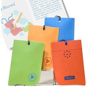 Cadeaulabels in 60 seconden beschrijfbaar - meerkleurig | 4 stuks