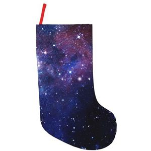 Blauw & Paars Galaxy Print Kerst Kousen,Vakantie Party Decoraties