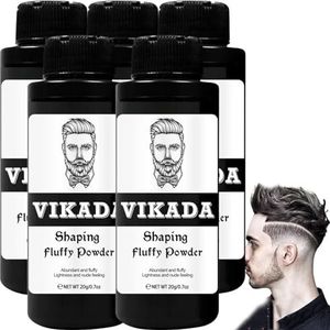 Vikada Shaping Fluffy Poeder, Haarstyling Textuur Voor Mannen En Vrouwen, Haar Texturizing, Volumizing Voor Haar, Langdurige Hold (5 St)