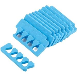 Zachte teenspreider Flexibele teenspreider Teennagelspreider Herbruikbare teenspreider Manicure teenspreider Teennagel Pedicure Tool Nagellak Teenspreider for Mannen En Vrouwen Herbruikbaar(10pcs Blue