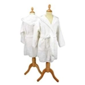 ARTG® Boyzz&Girlzz® kinderbadjas met capuchon, wit, maat 128/140