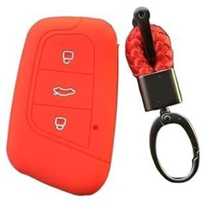 Sleutelbehuizing Siliconen Autosleutel Beschermhoes Tas Beschermer Huid Rubber Shell Houder Voor Chery Voor Eq1 Voor Little Voor Ant 3 Knop Slimme Afstandsbediening Autosleutelhoesje(4)