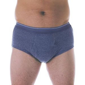 1-Pack mannen maximaal absorptievermogen wasbare herbruikbare blaascontrole slip grijs medium (taille 34-36)