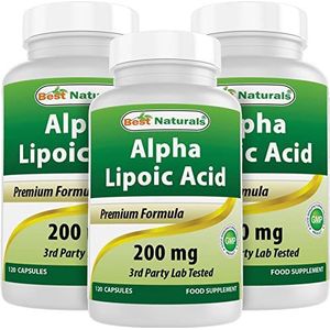 Best Naturals Alpha Lipoic Acid 200 mg 120 capsules (verpakking van 3 stuks)