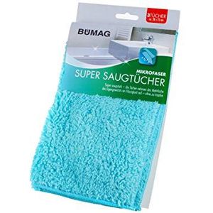 Microvezel Super zuigdoeken in 3-pack van Bümag eG - Top reinigende werking ook zonder chemicaliën