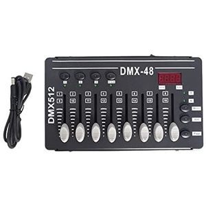 DJ-controller DMX Controller mini DJ Lights Console Control DMX 512 Stage Light Projector Moving Head Fireworks Machine Fogger -apparatuur voor het leren mixen (Color : Mini Dmx Console, Size : 0)