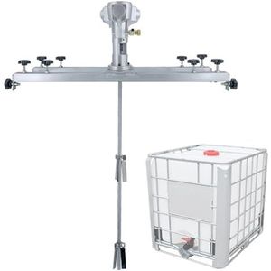 1 ton tank pneumatische mixer, verf roerder, lucht roerder op houder, verf mengen apparatuur voor inkt remover roerder