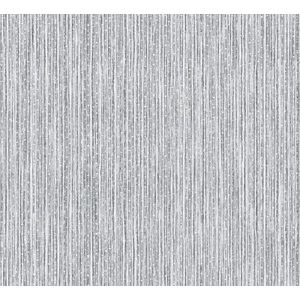 behang bamboe blauw en grijs 53 cm x 10 m - van Sanders & Sanders