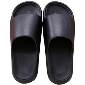 Non-slip Bathroom Slippers,Soft Slippers,Indoor And Outdoor Platform Pool Slippers Shower Slippers (Color : Black, Size : 36/37)